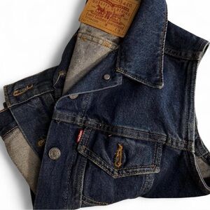 Levi's Dark Blue Denim Vest